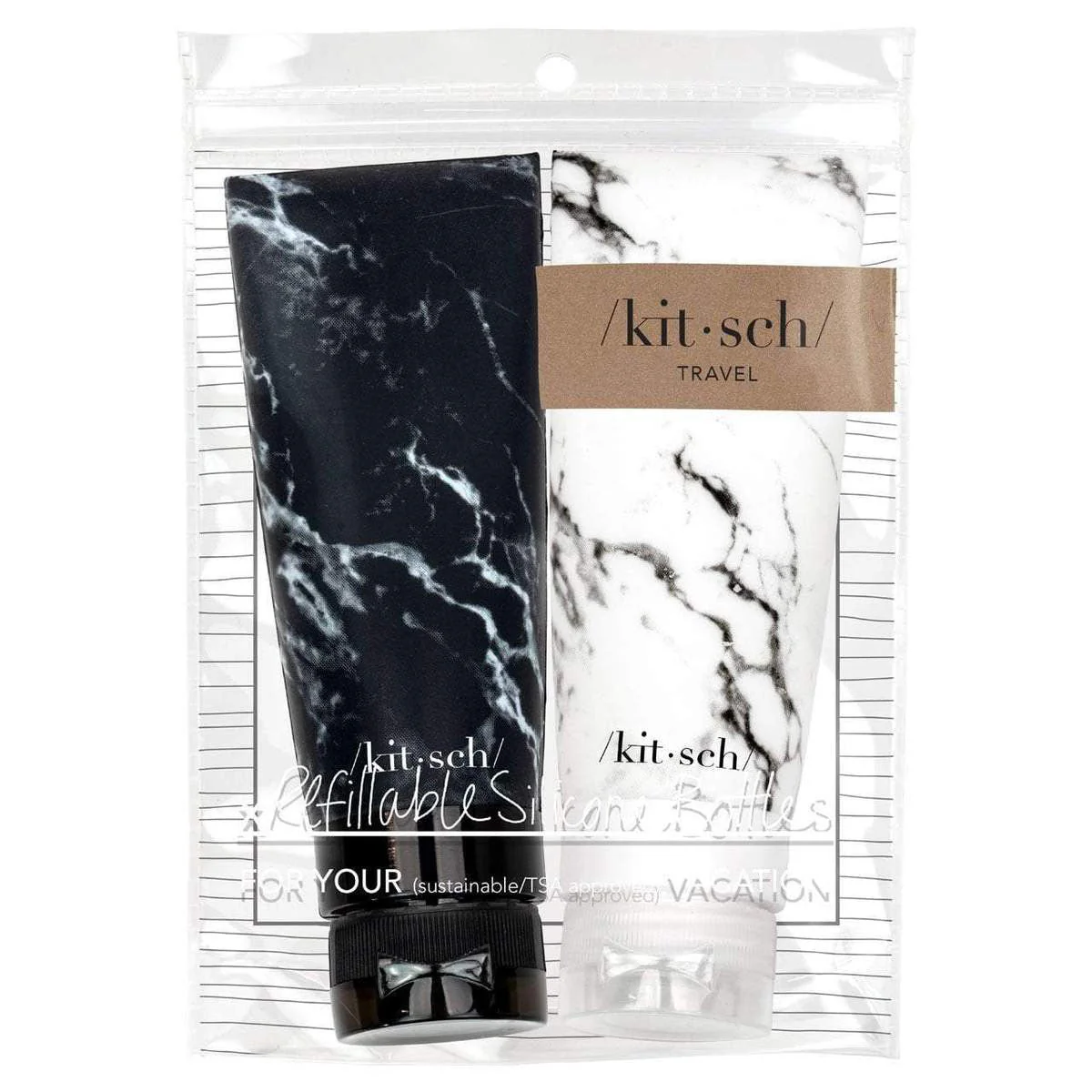 2pc Silicone Travel Bottle Set - Image 2