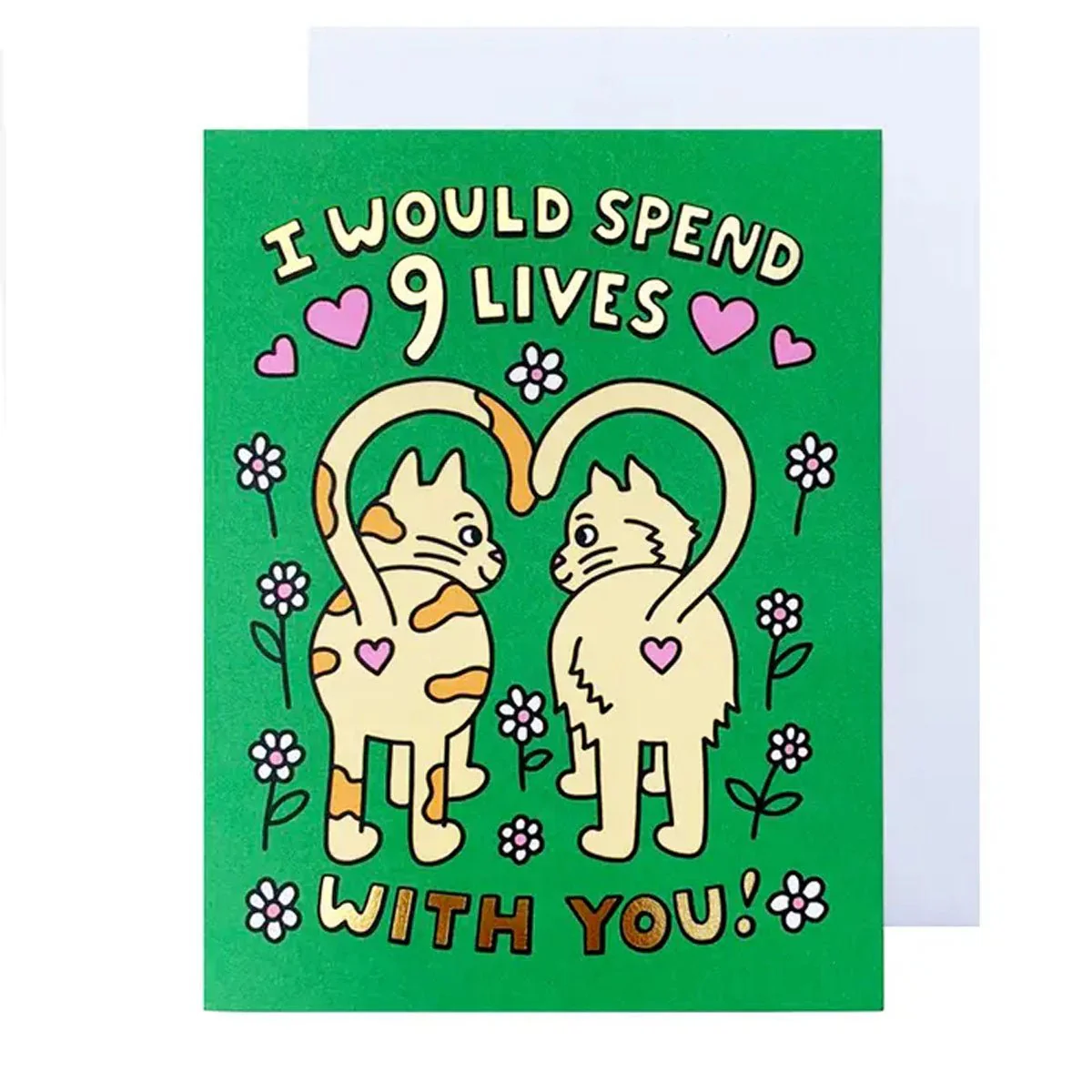 9 Lives Greeting Card
