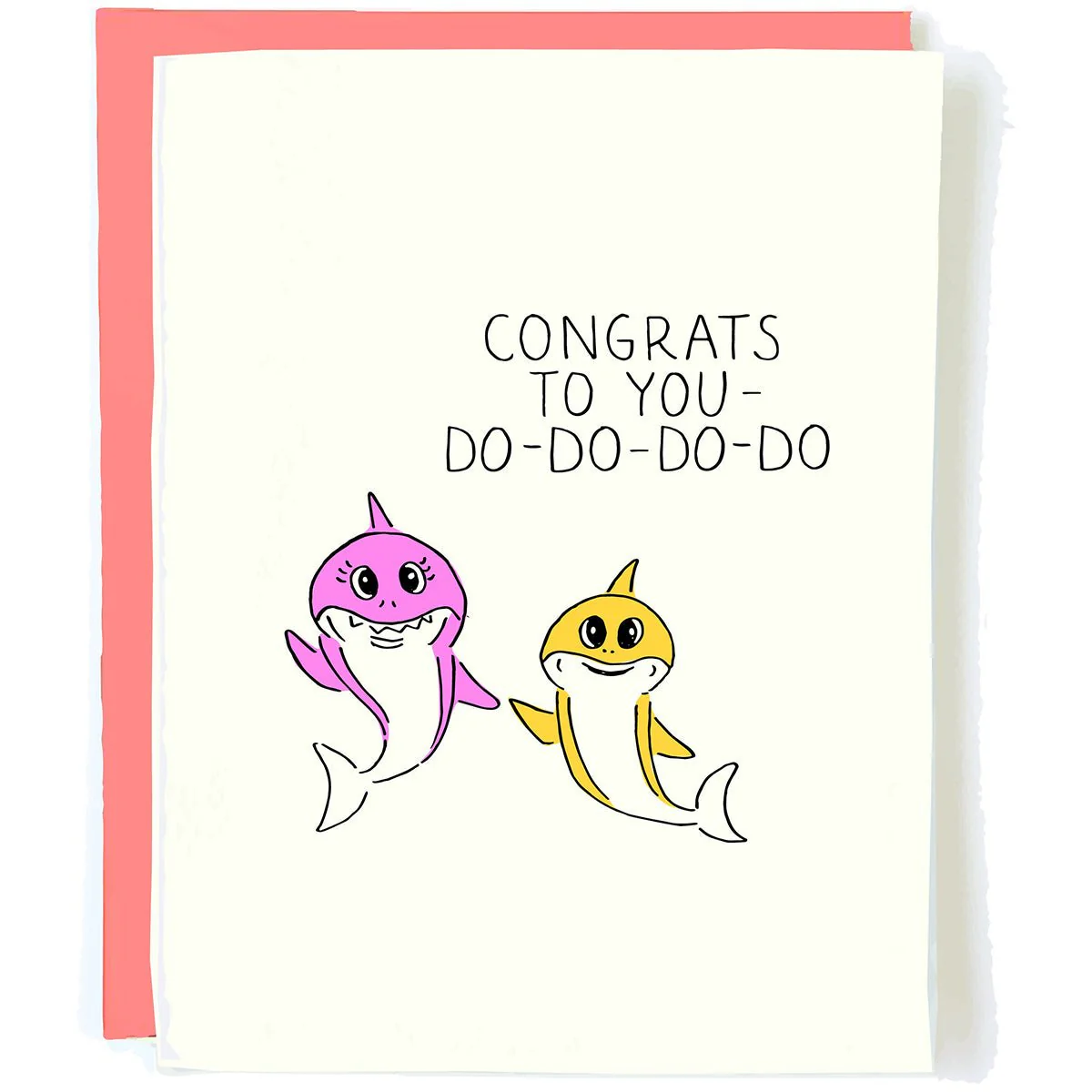 Baby Shark Pregnancy Card