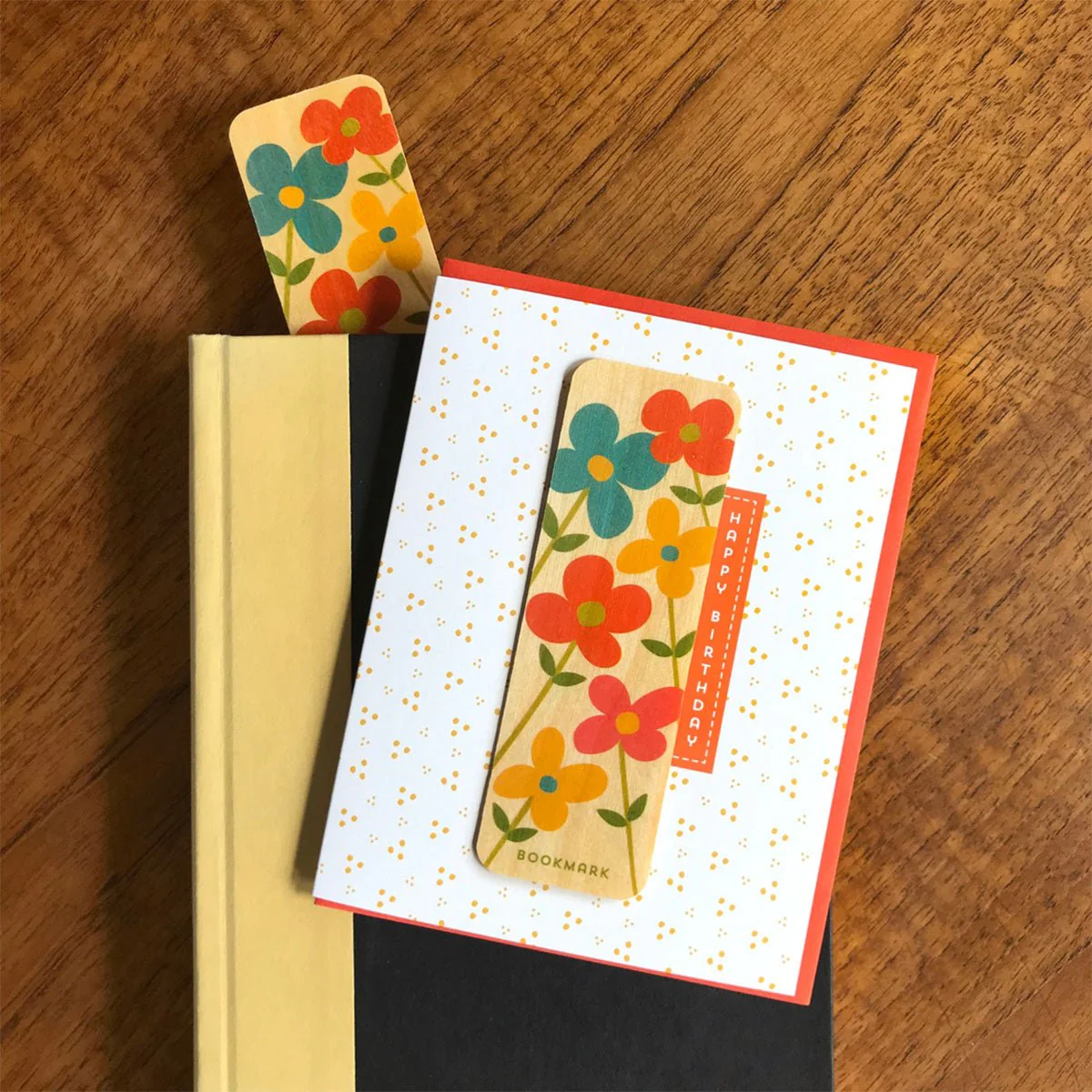 Birthday Flowers Bookmark Greeting Card - Image 3