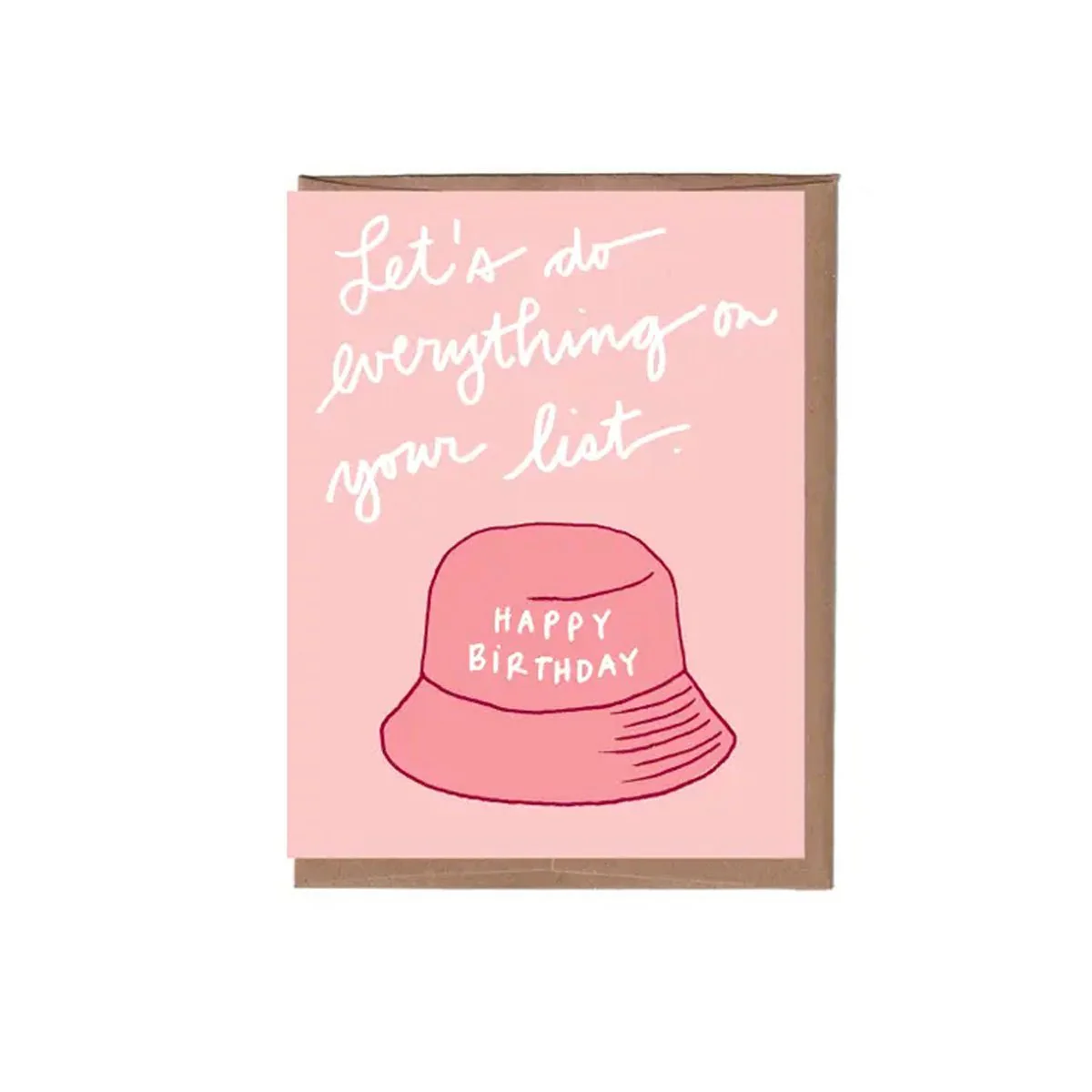 Bucket Hat Birthday Greeting Card