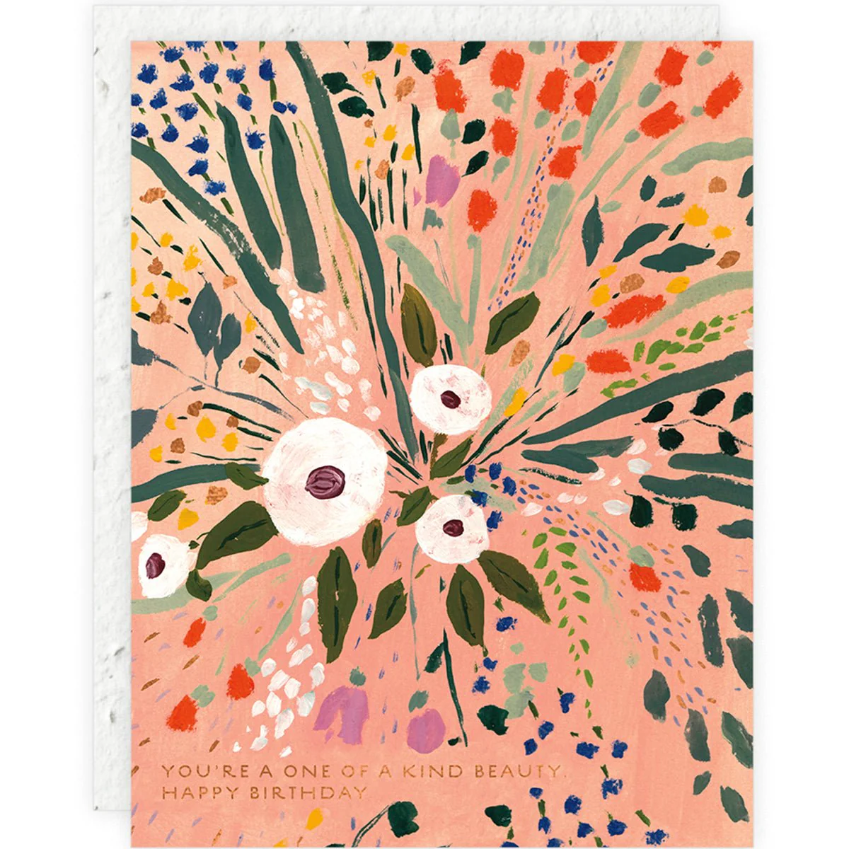 Bursting Flowers Plantable Birthday Card