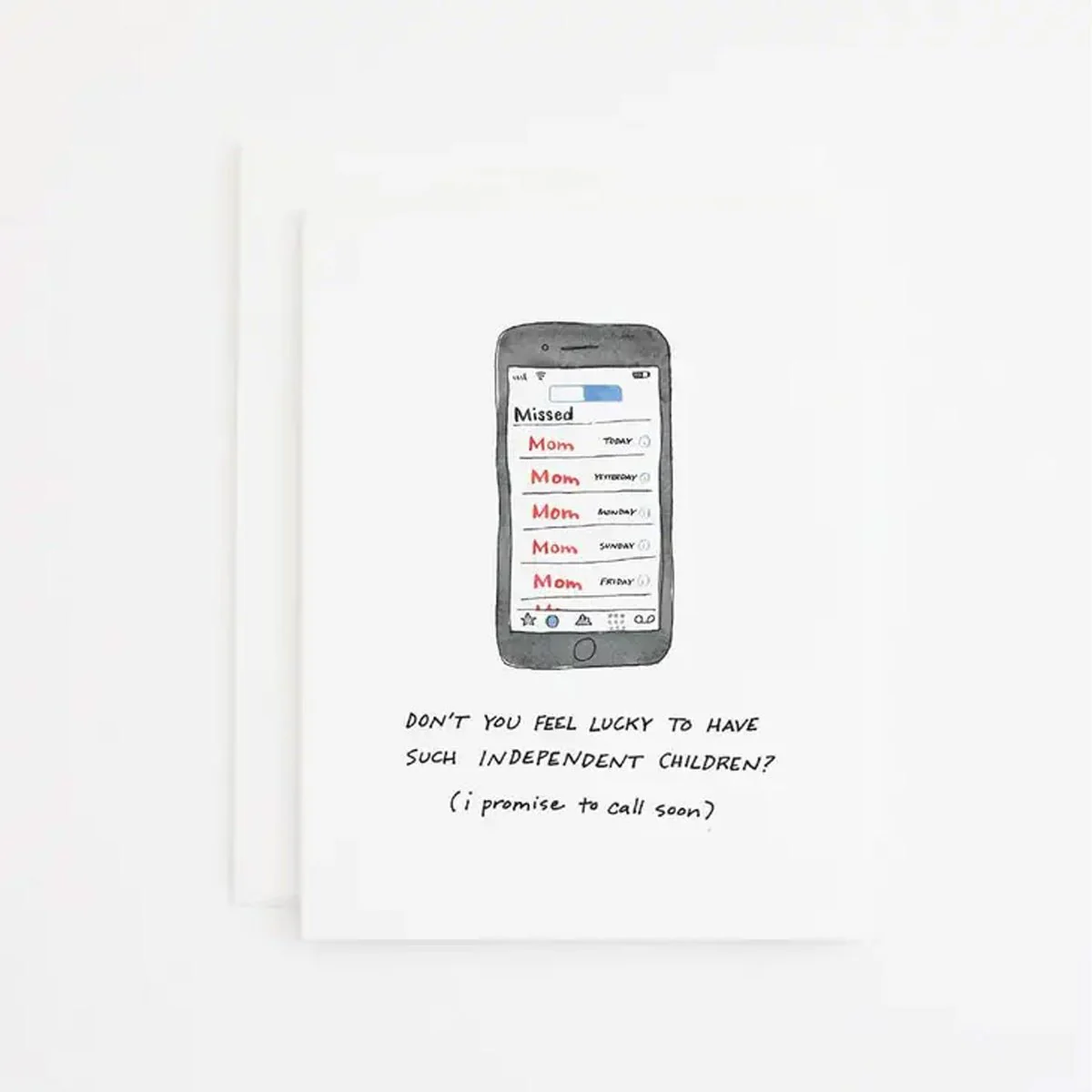 Call Mom Soon Greeting Card
