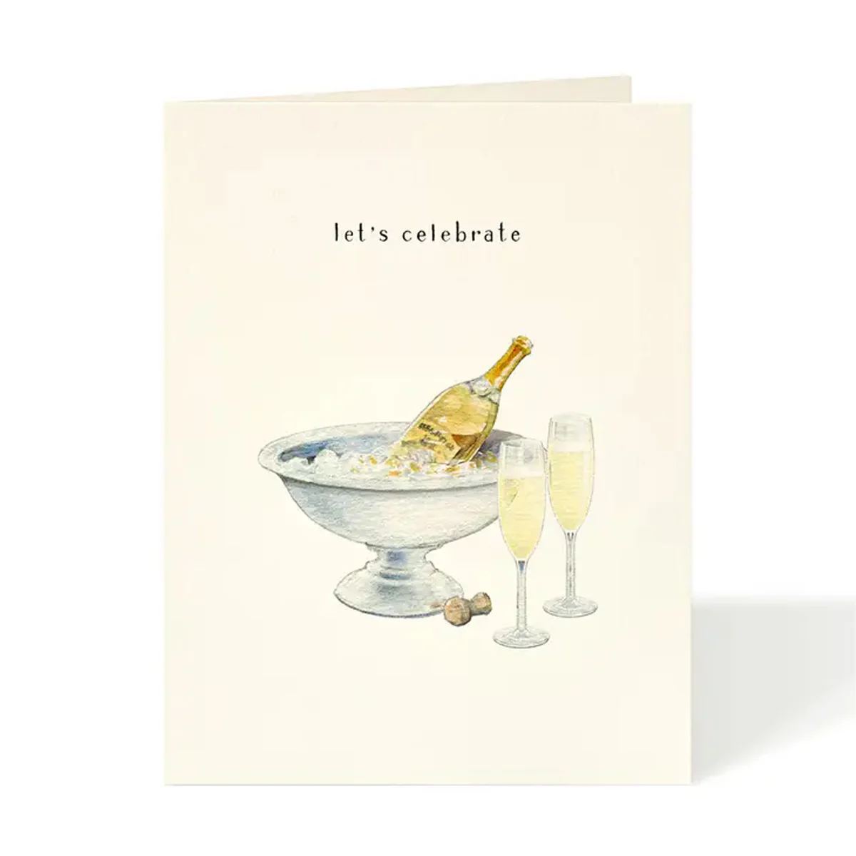 Champagne & Flutes Celebrate Greeting Card - Image 2