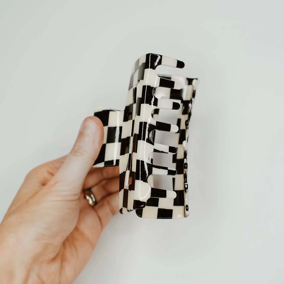 Checker Hair Claw