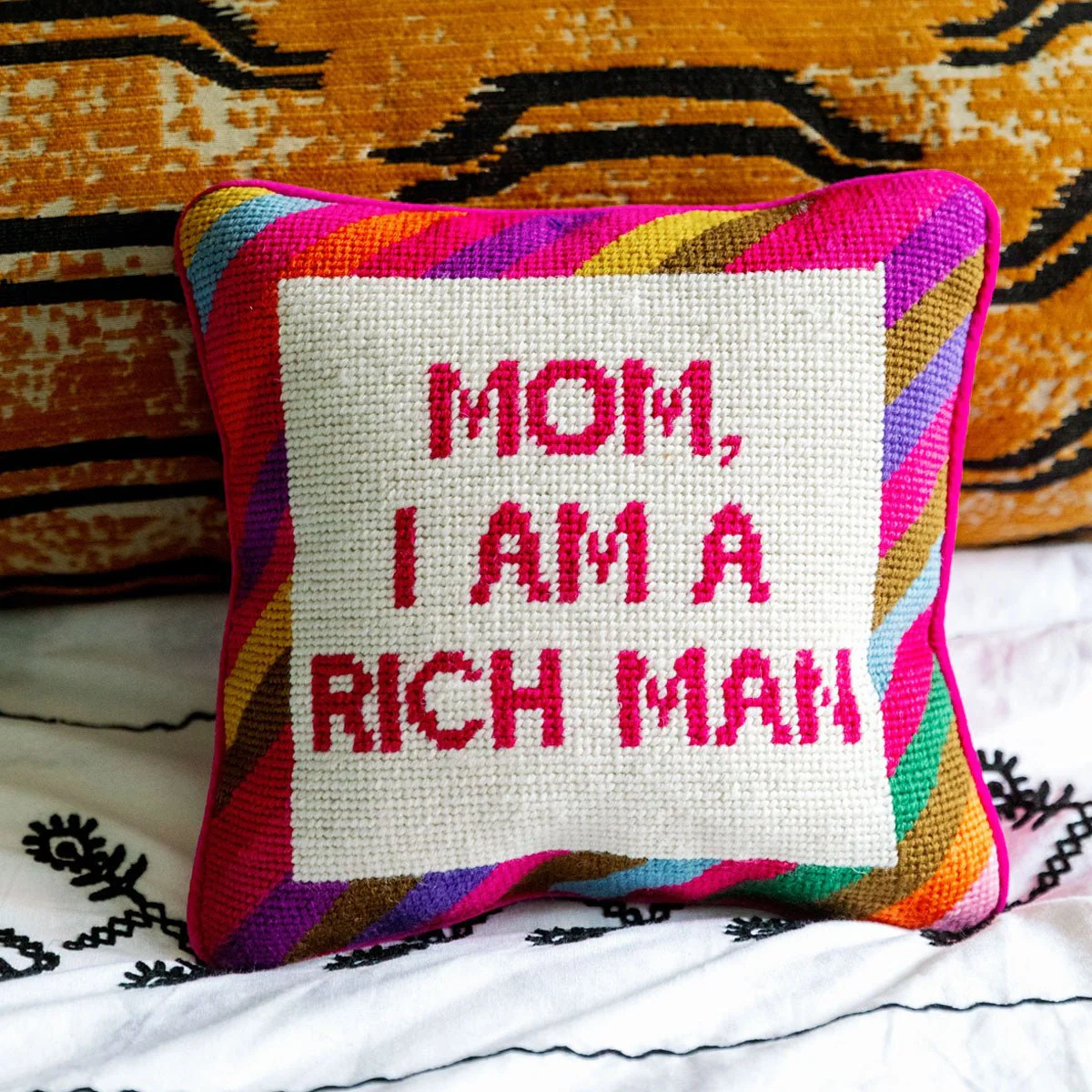 Cher Knows Best Needlepoint Pillow - Image 2