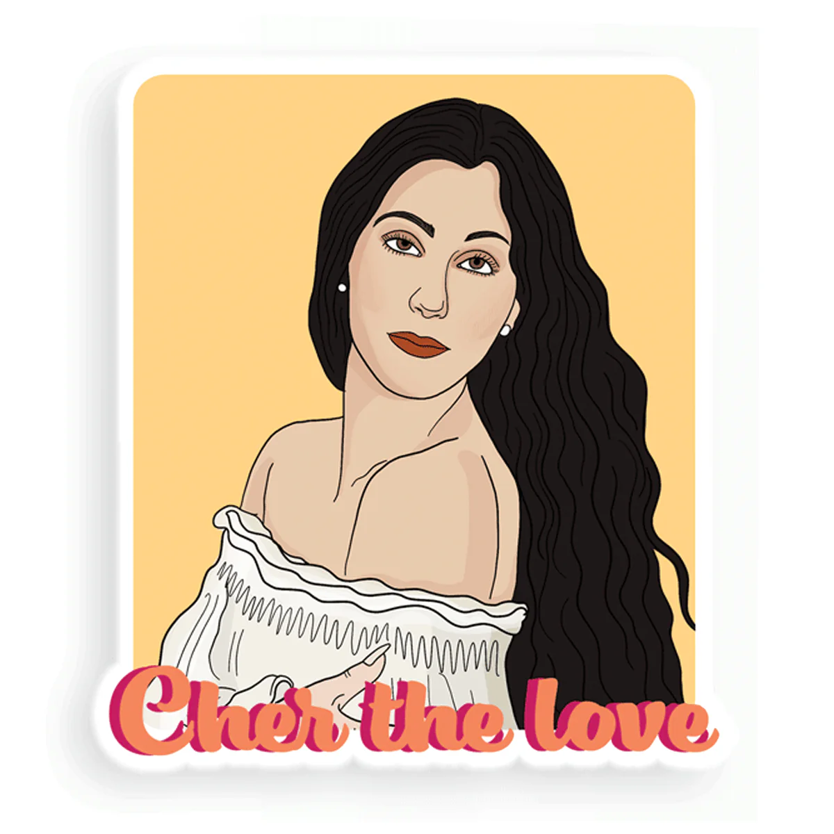 Cher the Love Sticker