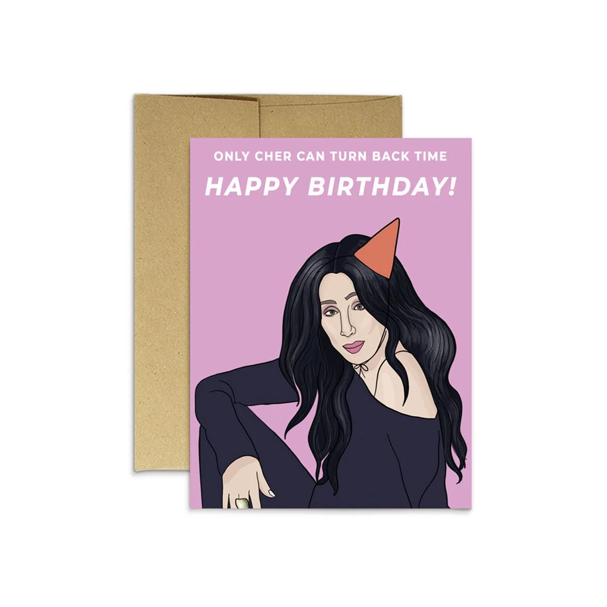 Cher Turn Back Time Birthday Card