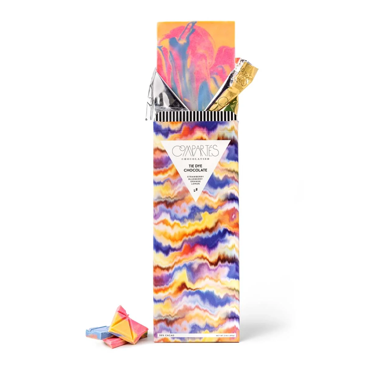 Compartes Bar - Tie Dye Rainbow Chocolate