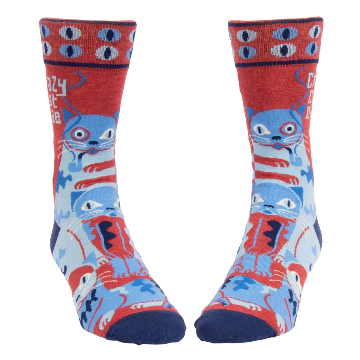 Crazy Cat Dude Men's Sock - Image 3