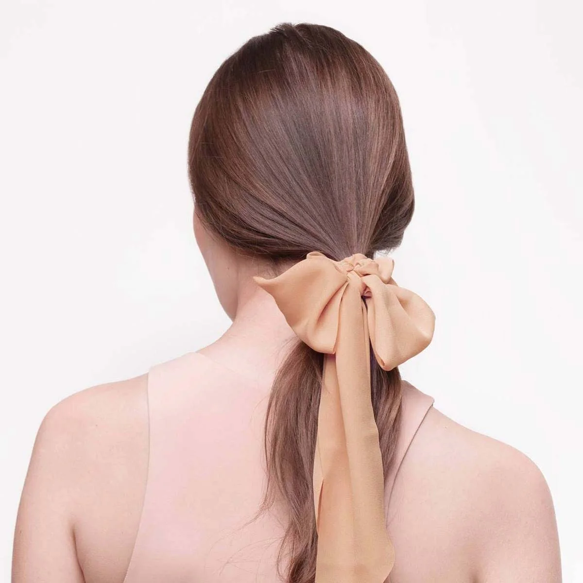 Crepe Scarf Scrunchie- Terra Cotta - Image 2