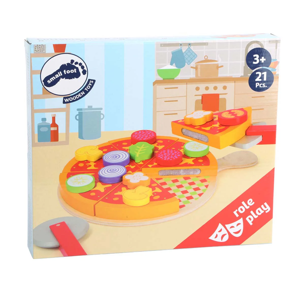 Cuttable Wooden Pizza - Image 4