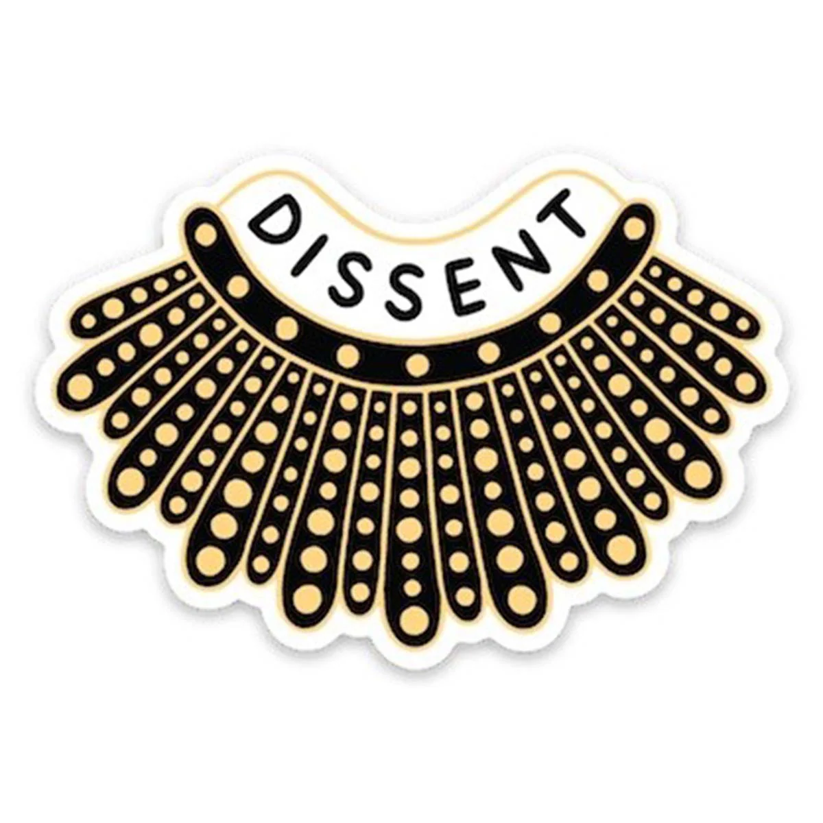 Dissent Collar (Die Cut Sticker)