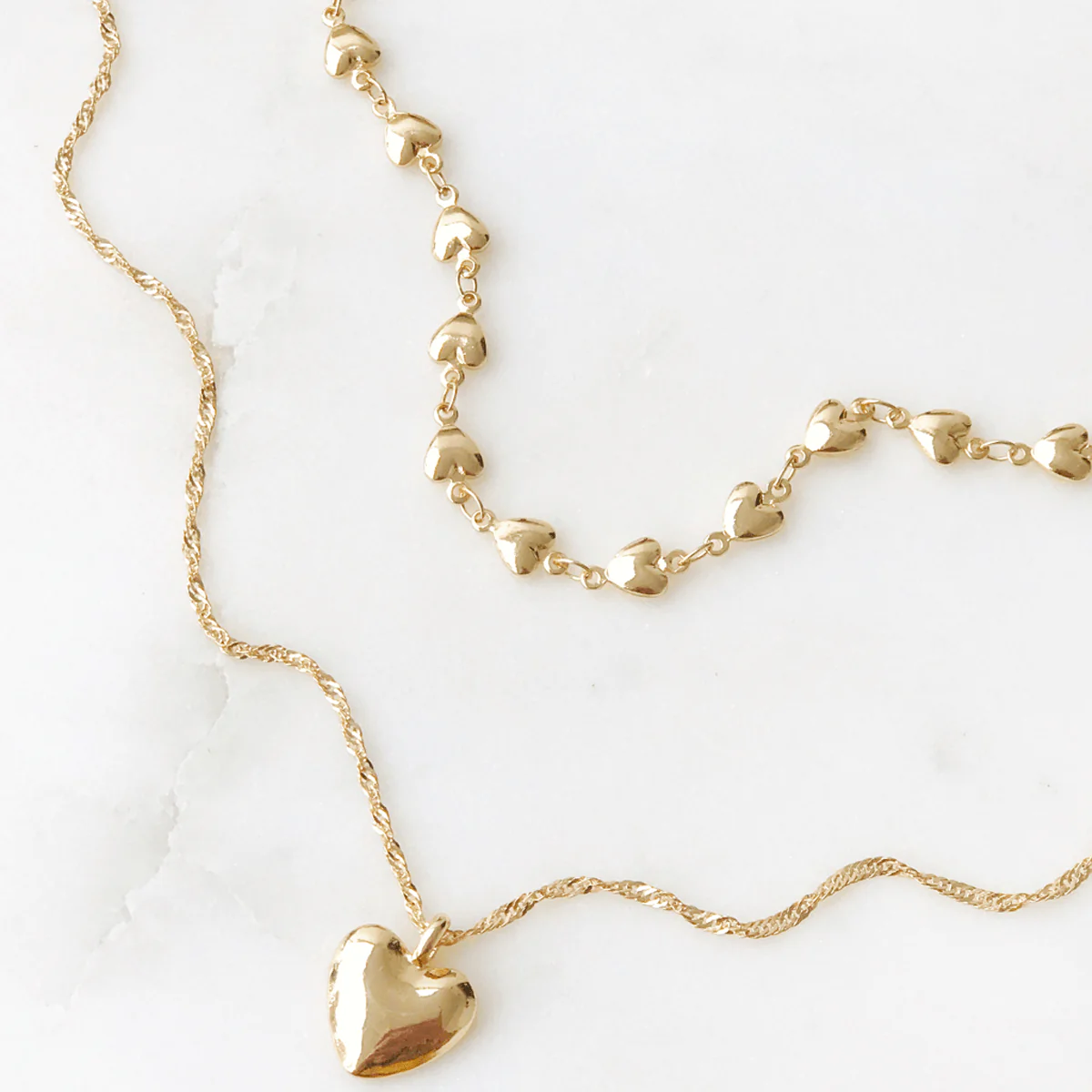 Double Heart Necklace