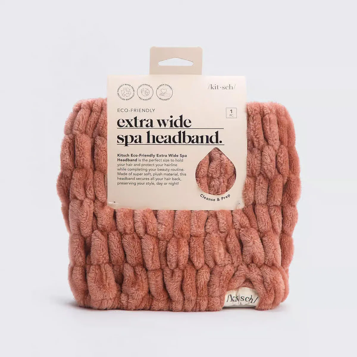 Extra Wide Spa Headband - Dusty Rose
