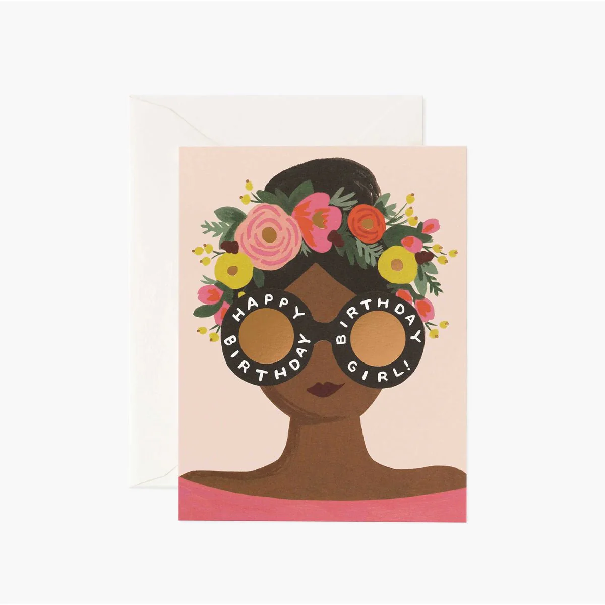 Flower Crown Birthday Greeting Card