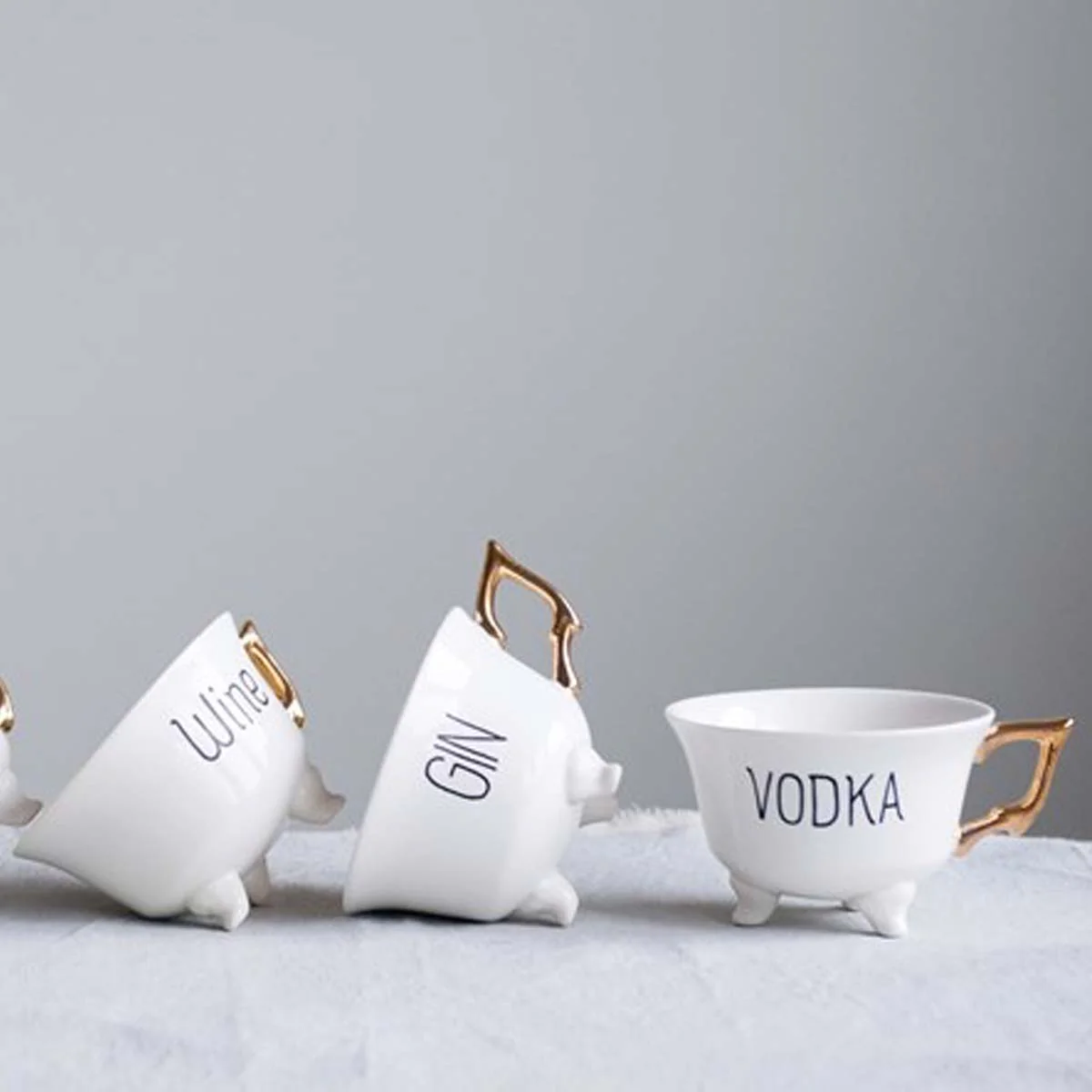 Footed Tea Cups - Image 3