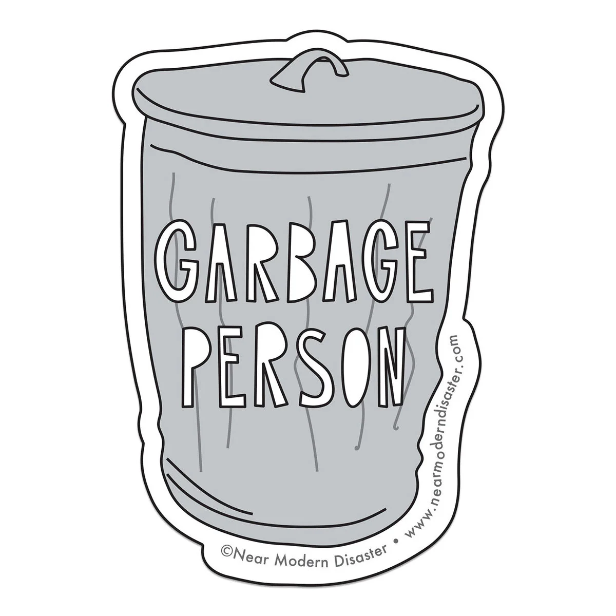 Garbage Person Sticker