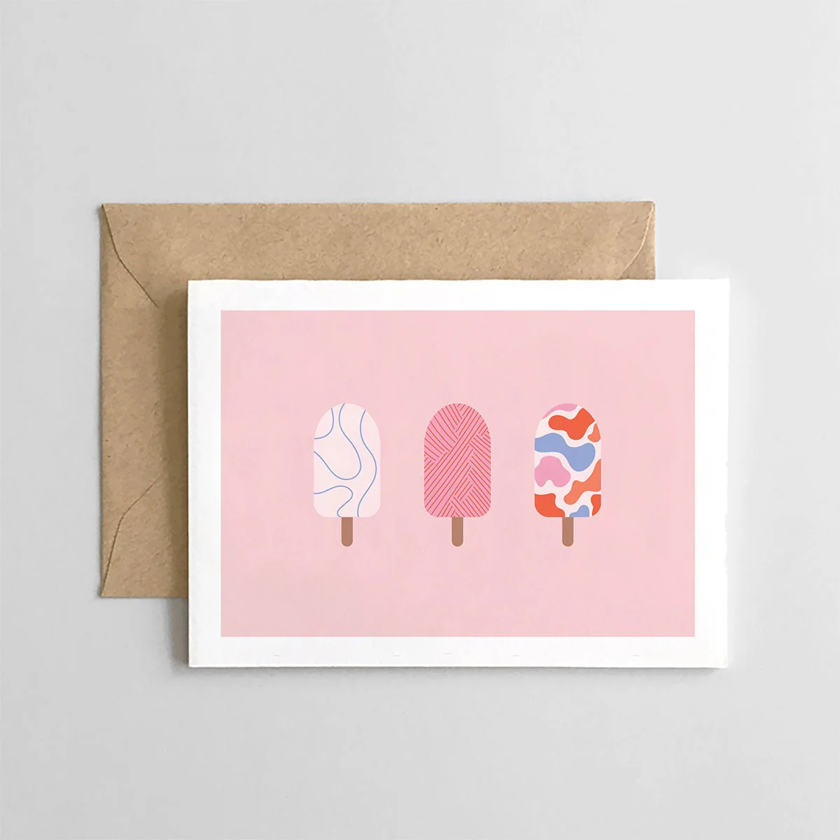 Graphic Popsicle Greeting Card