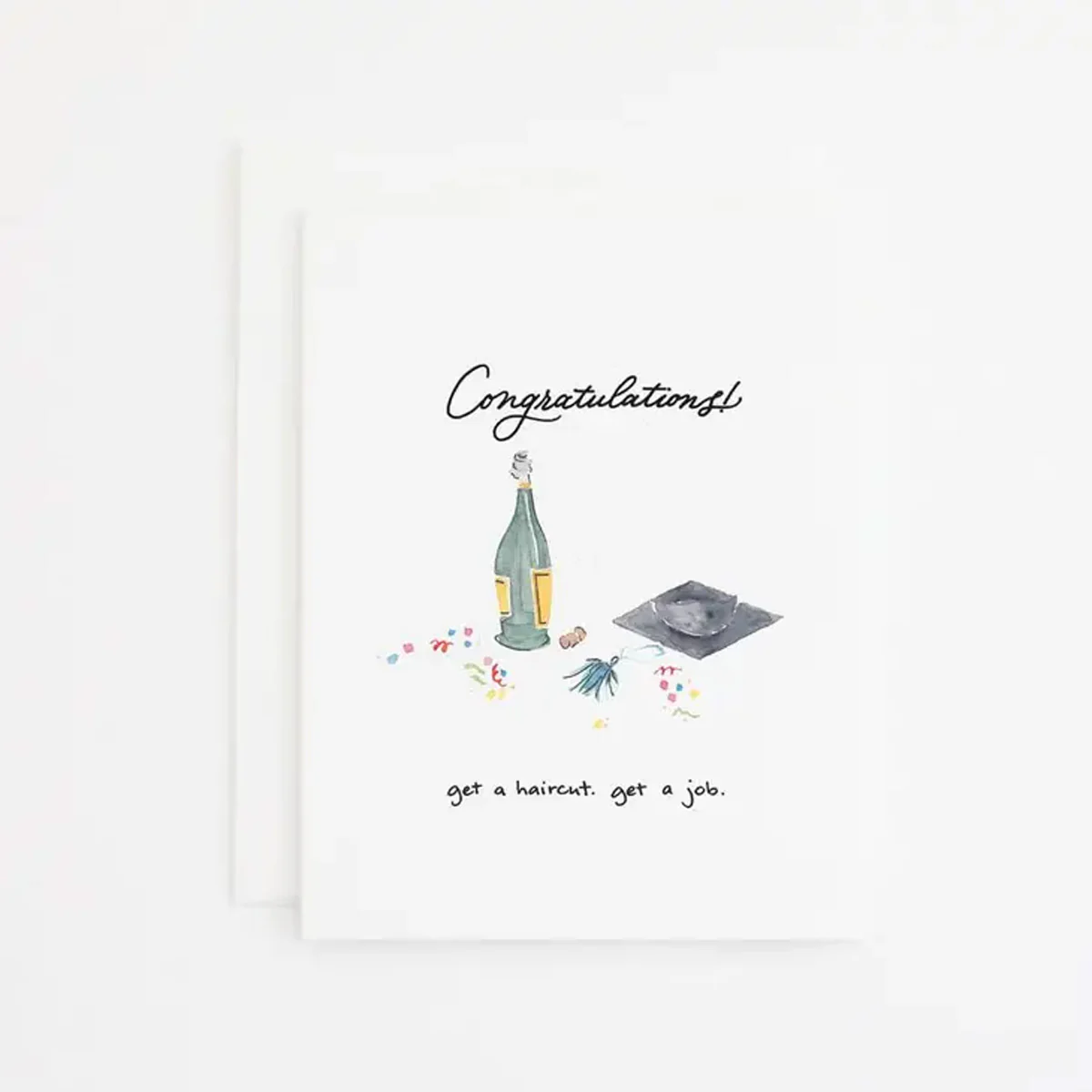 Haircut & Job Graduation Greeting Card