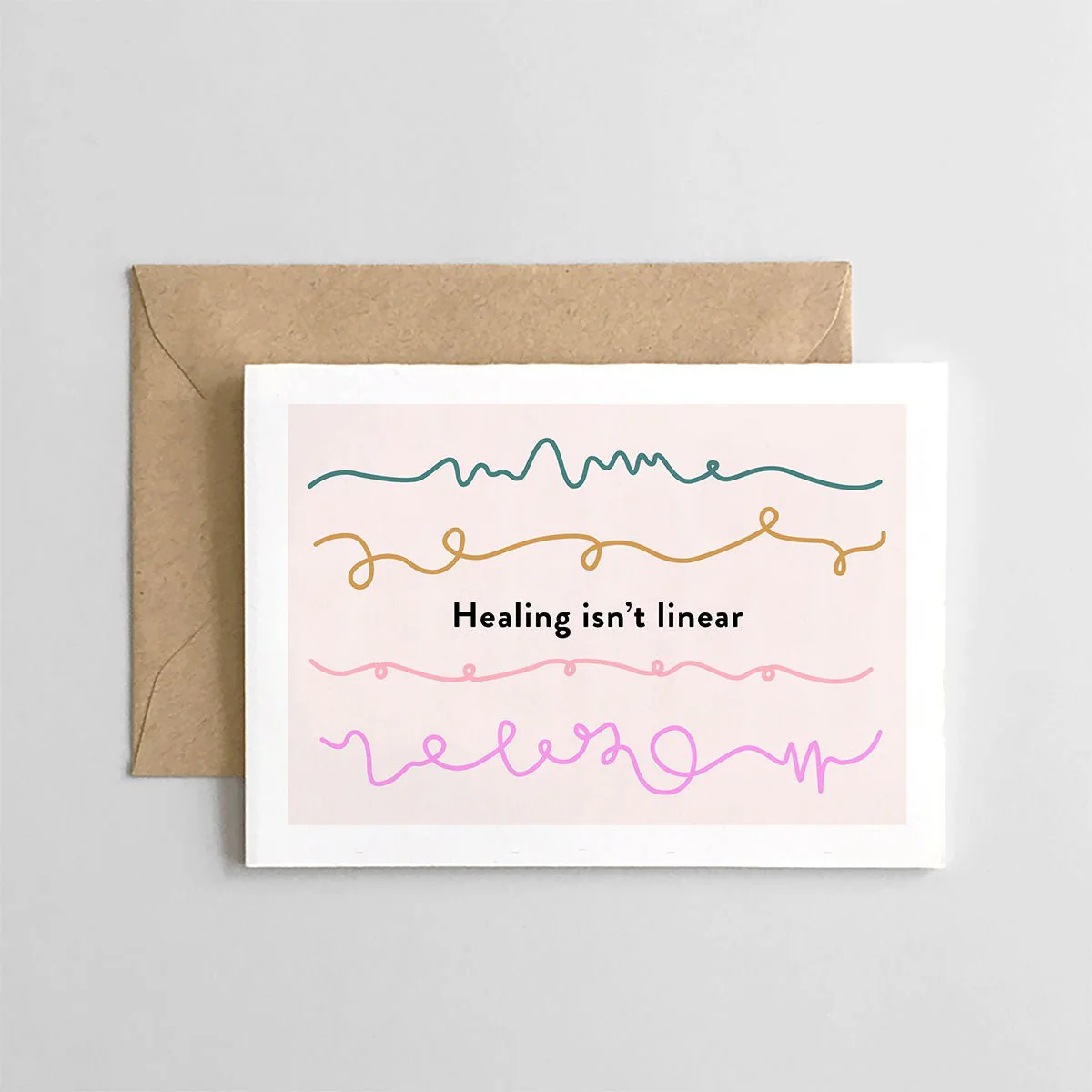 Healing Isn't Linear Greeting Card