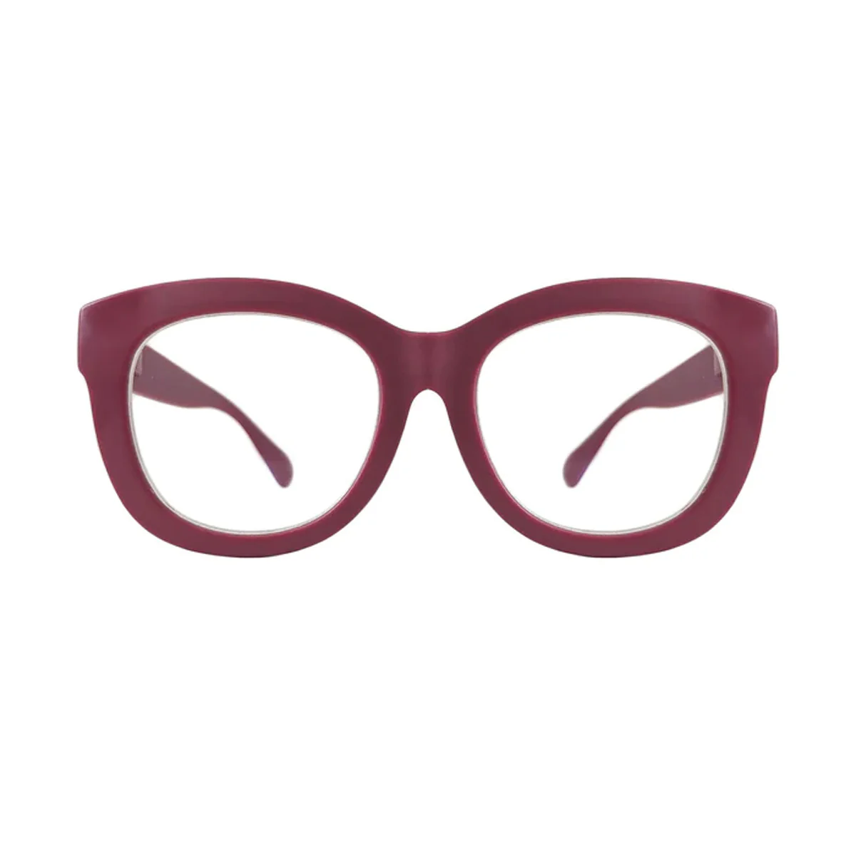 Helen Blue Light Blocker Glasses - Matte Currant - Image 2