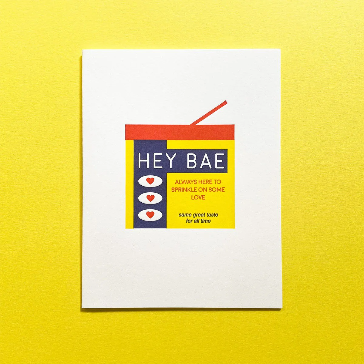 Hey Bae Greeting Card