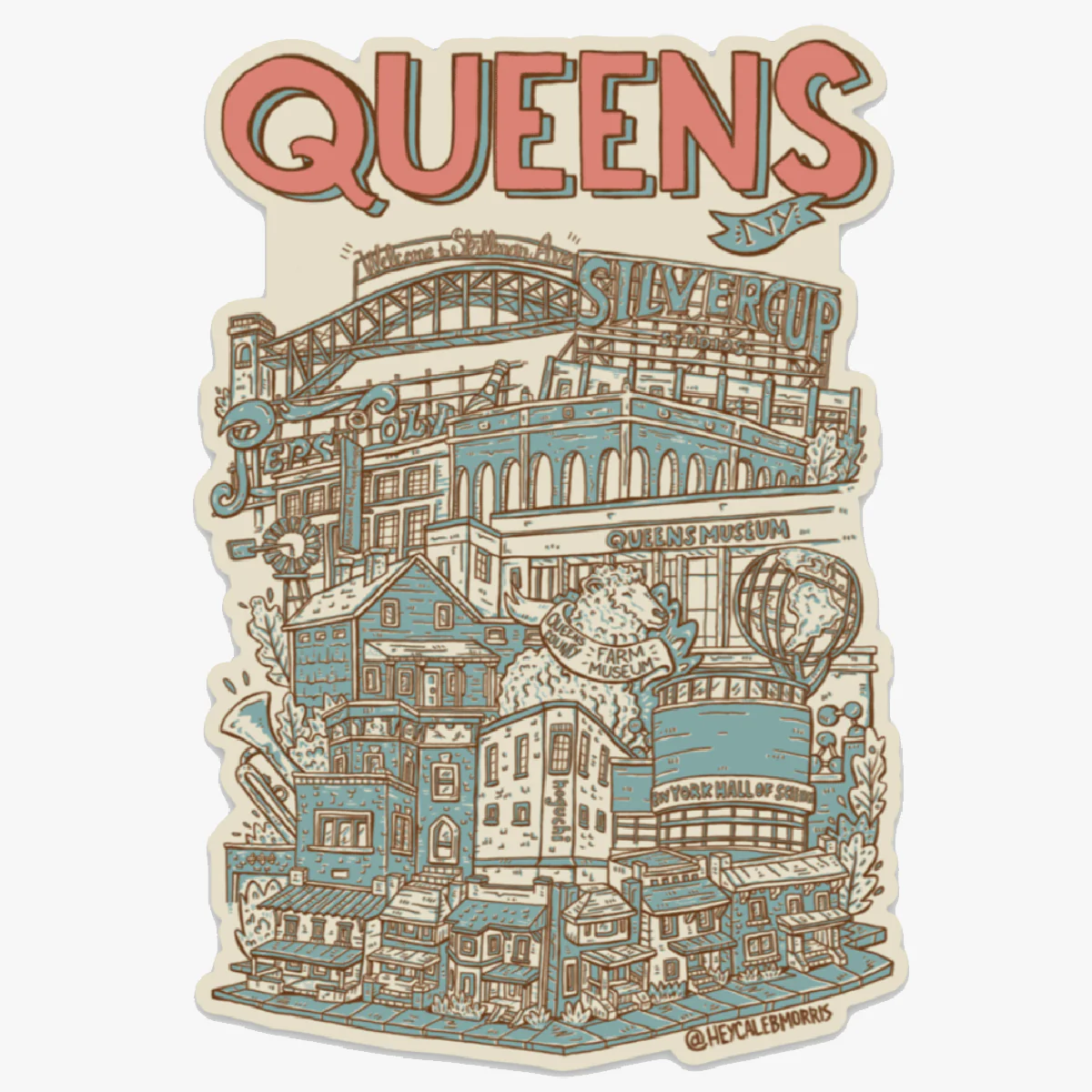 Hey Caleb Queens Sticker