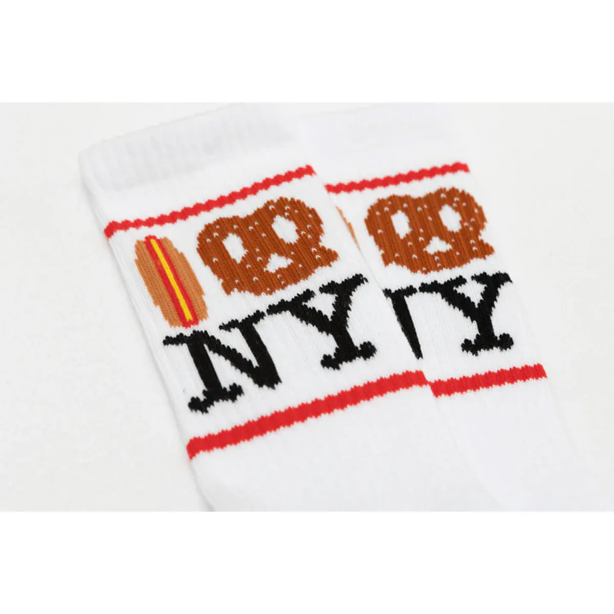 Hot Dog Pretzel Unisex Socks - Image 3