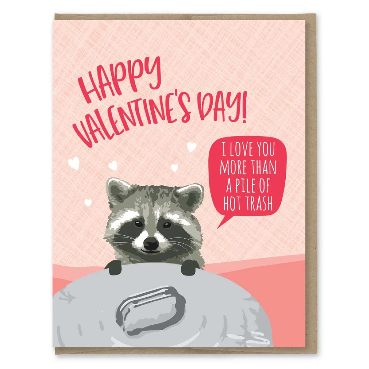 Hot Trash Raccoon Valentine Card - Image 2