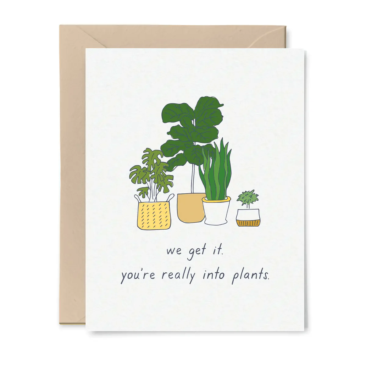 Into Plants Greeting Card