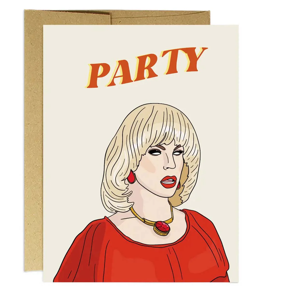 Katya Party Birthday Card
