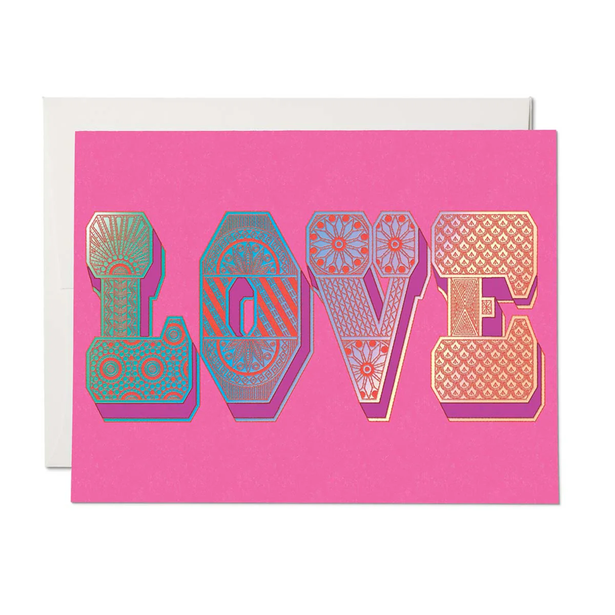 Love Typography Greeting Card