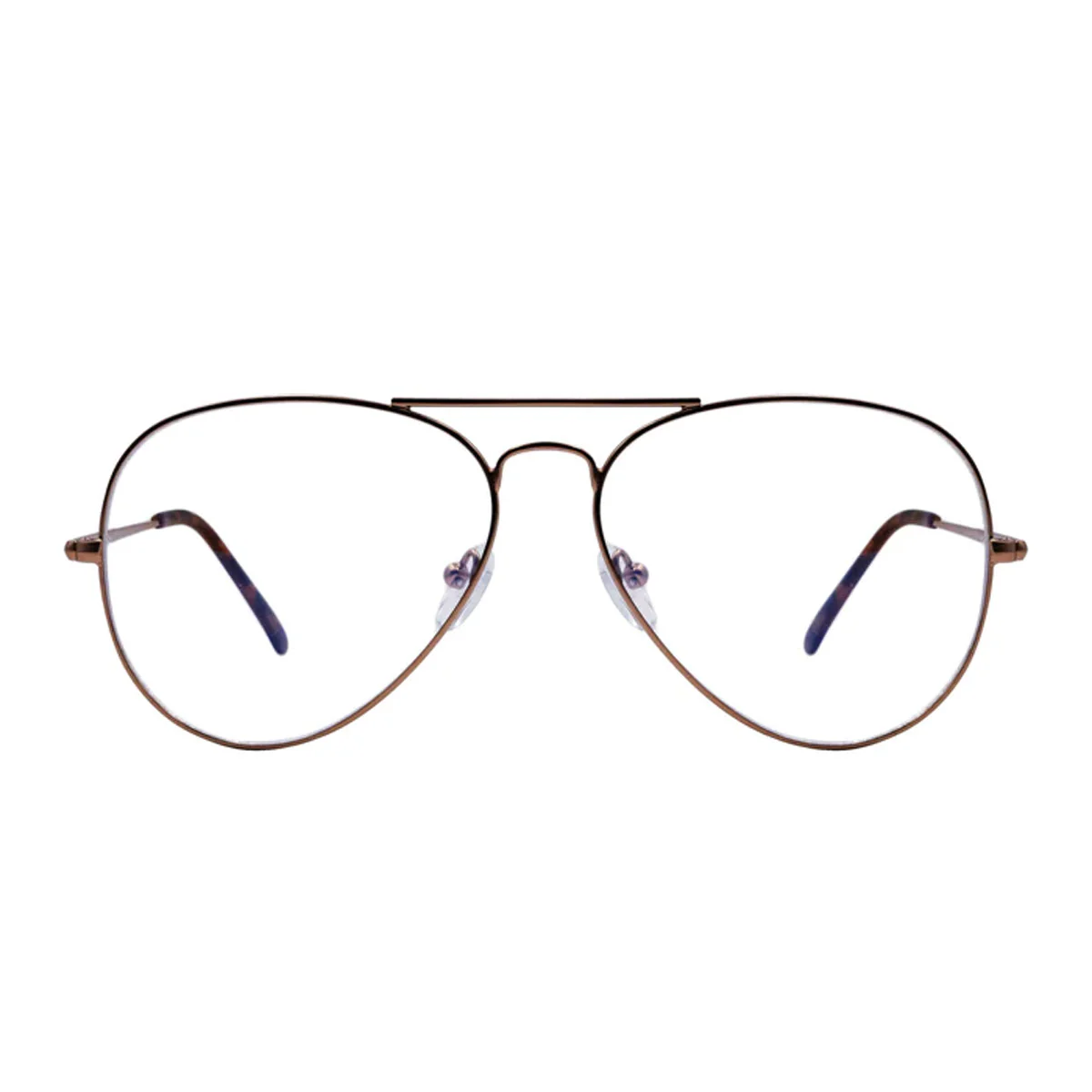 Maverick Blue Light Blocker Glasses - Brown - Image 2