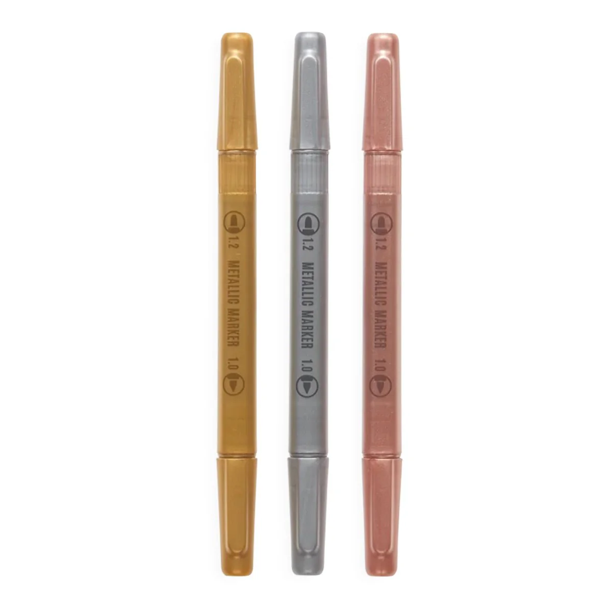 Modern Trio Dual Tip Metallic Markers