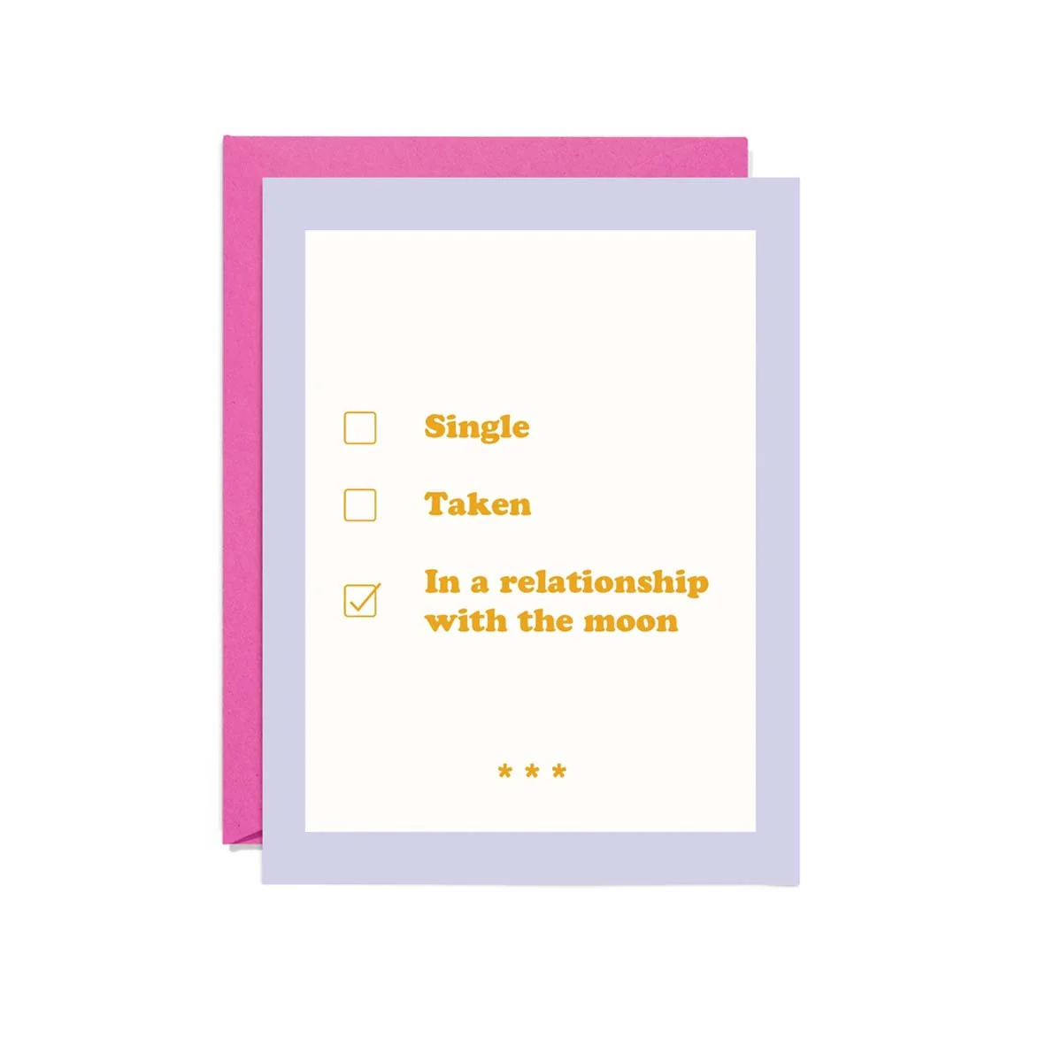 Moon Relationship Greeting Card