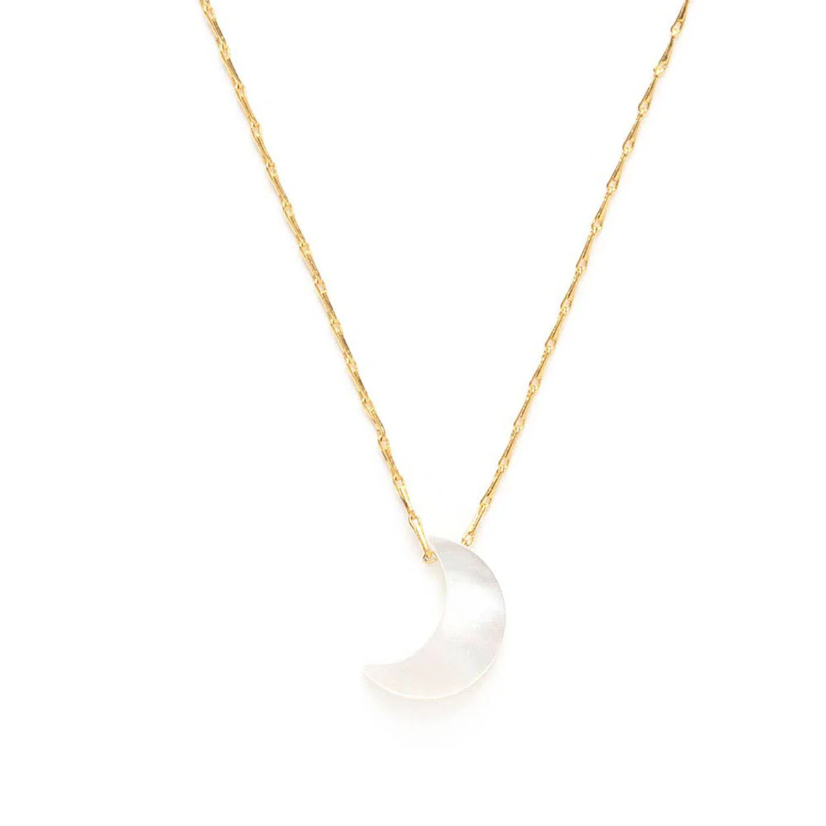 Mother of Pearl Moon Necklace - Image 2