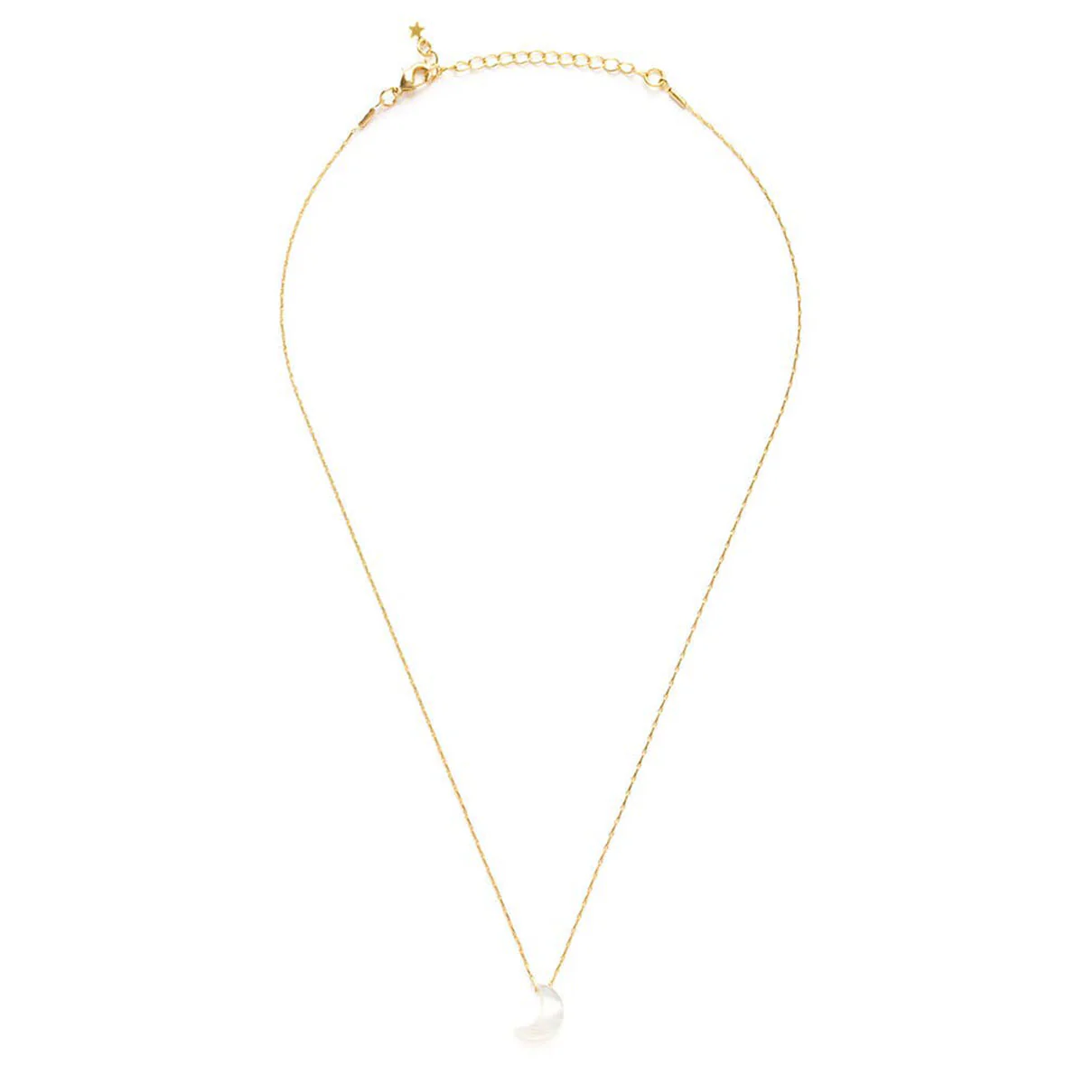 Mother of Pearl Moon Necklace - Image 4