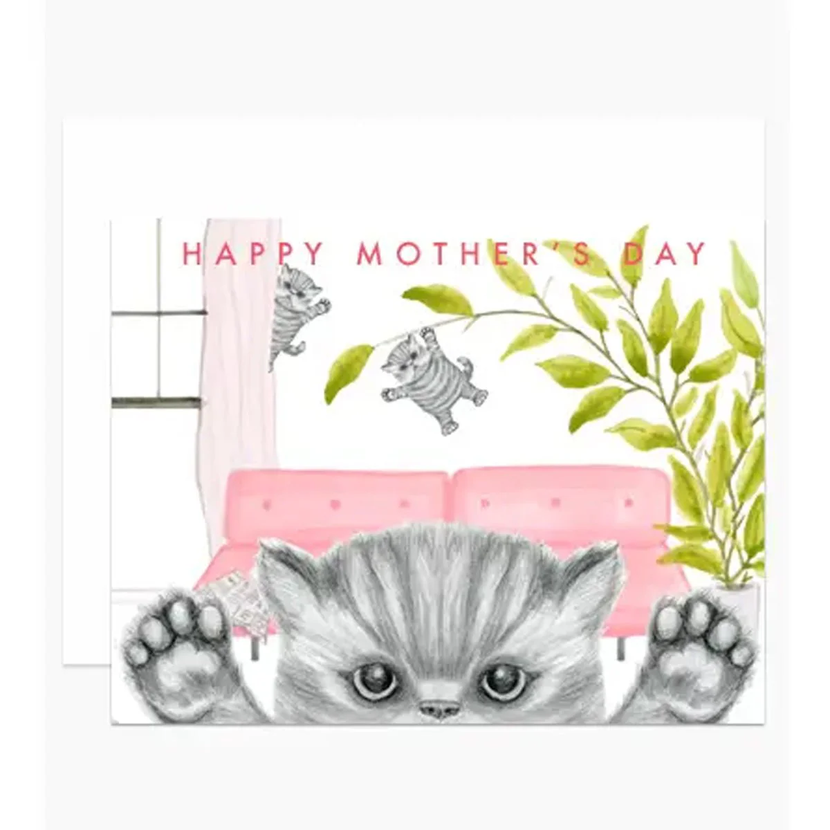 Naughty Kittens Mother's Day Greeting Card