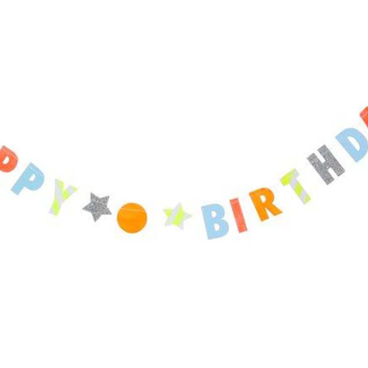 Neon Birthday Garland Card - Image 3