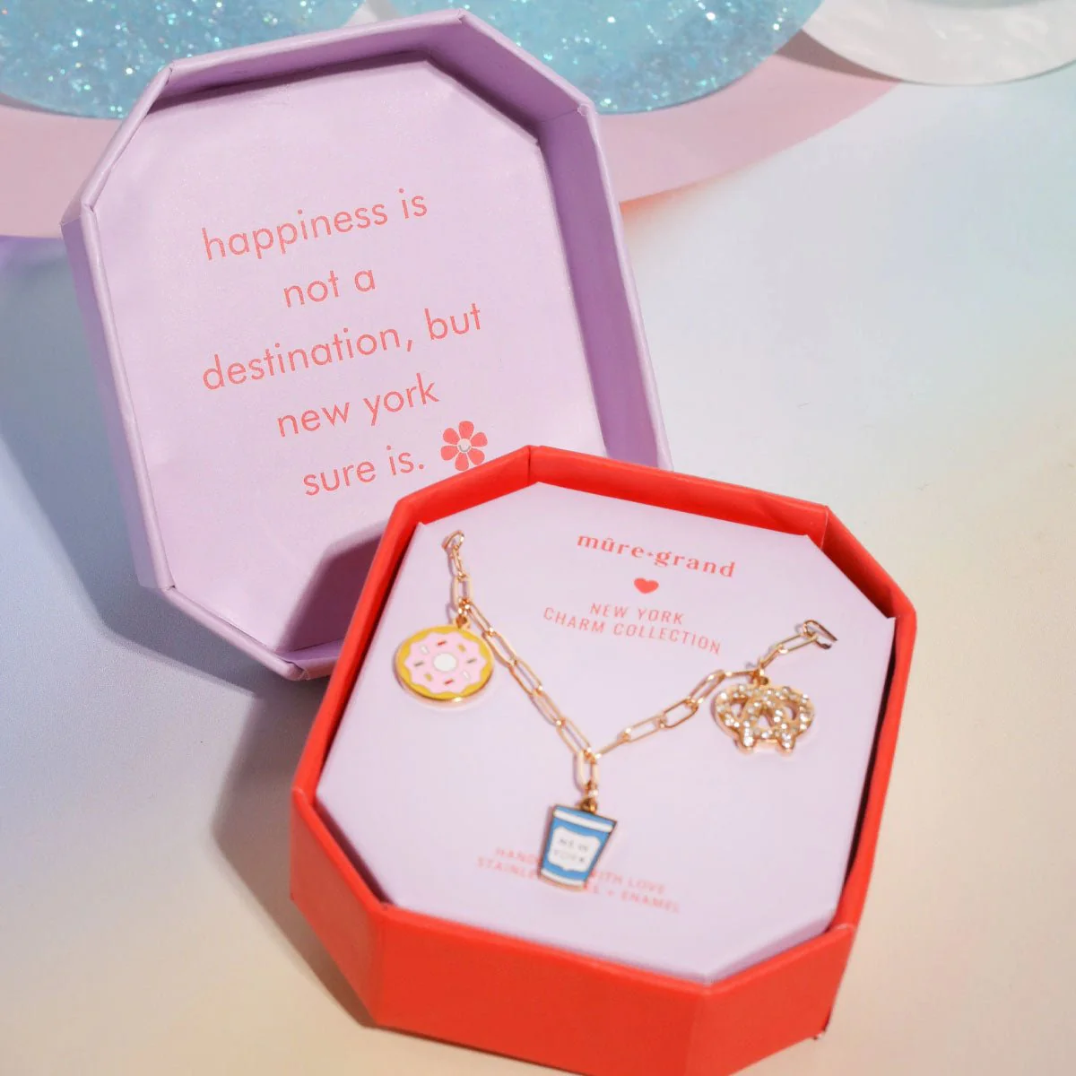 New York Cheap Eats Enamel Charm Necklace - Image 2