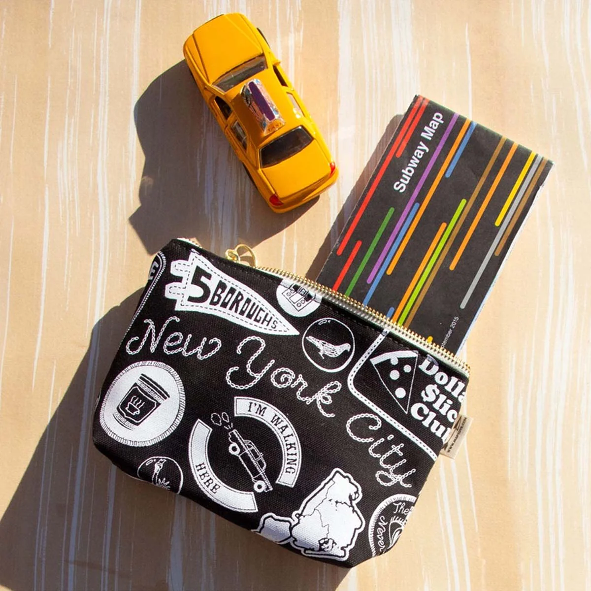 New York City Pins & Patches Zip Pouch - Image 4