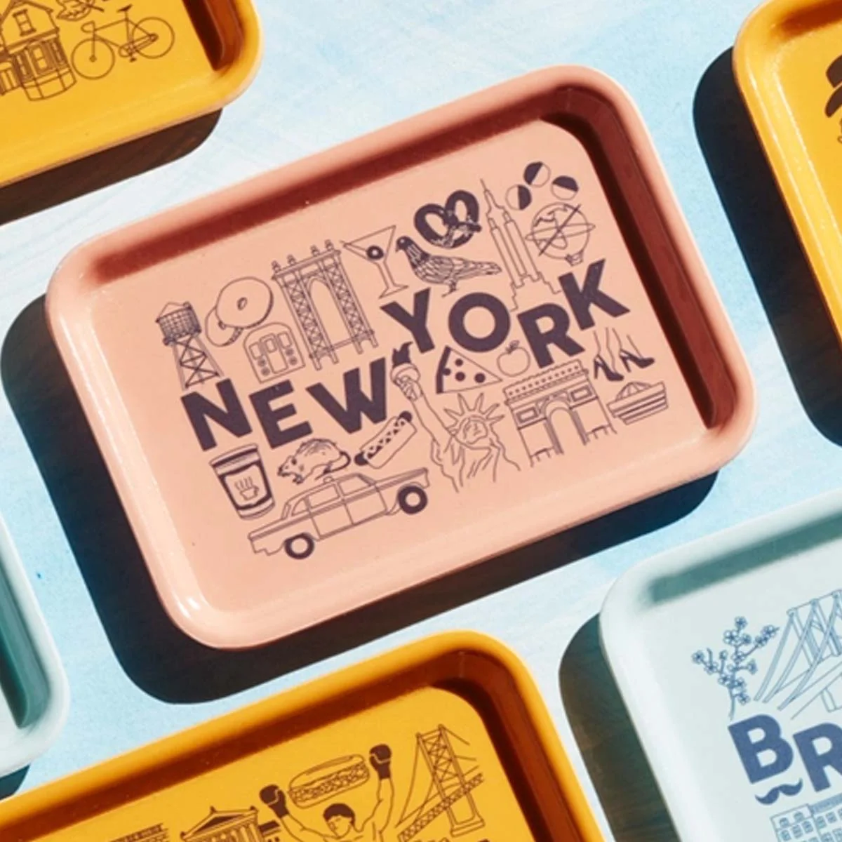 New York Small Tray - Peach - Image 3