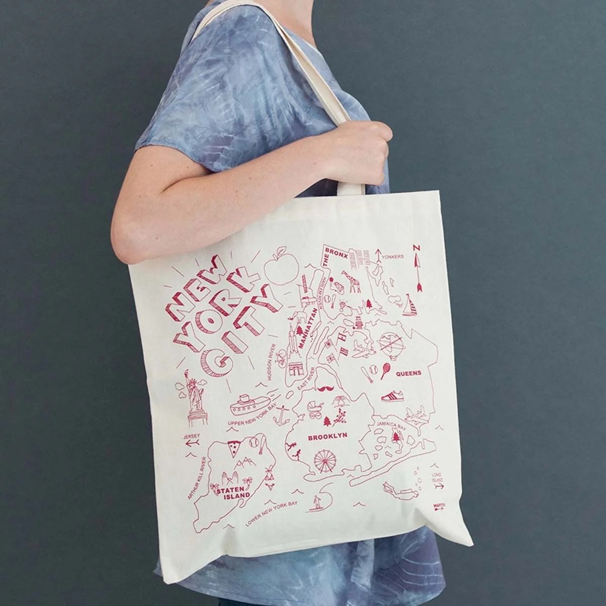 NYC Map Grocery tote - Image 3