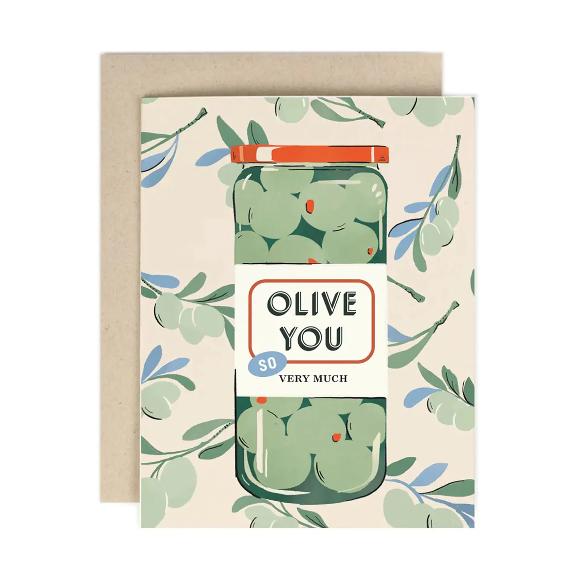 OIive You Jar Greeting Card