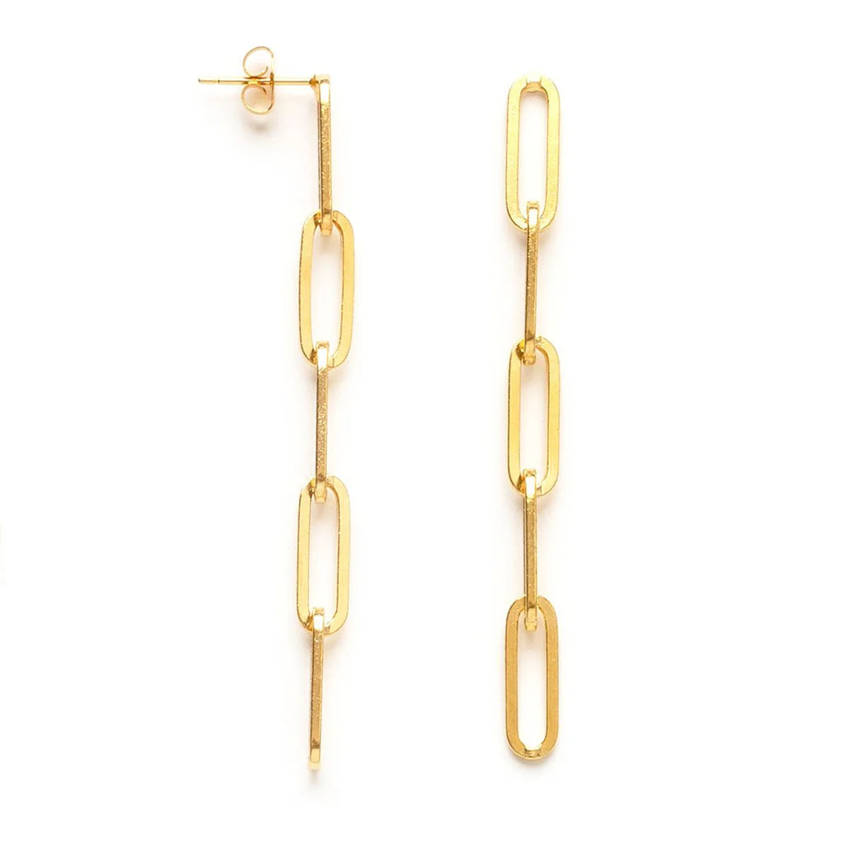 Paperclip Chain Earrings - Image 3