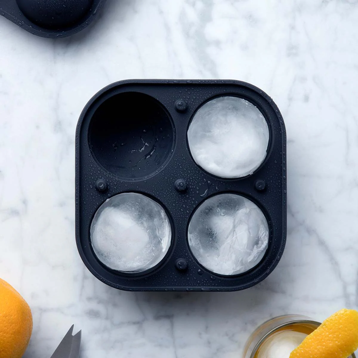 Peak Charcoal Sphere Ice Mold