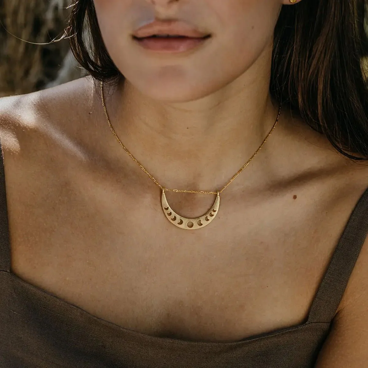 Phases of the Moon Necklace- Large - Image 2