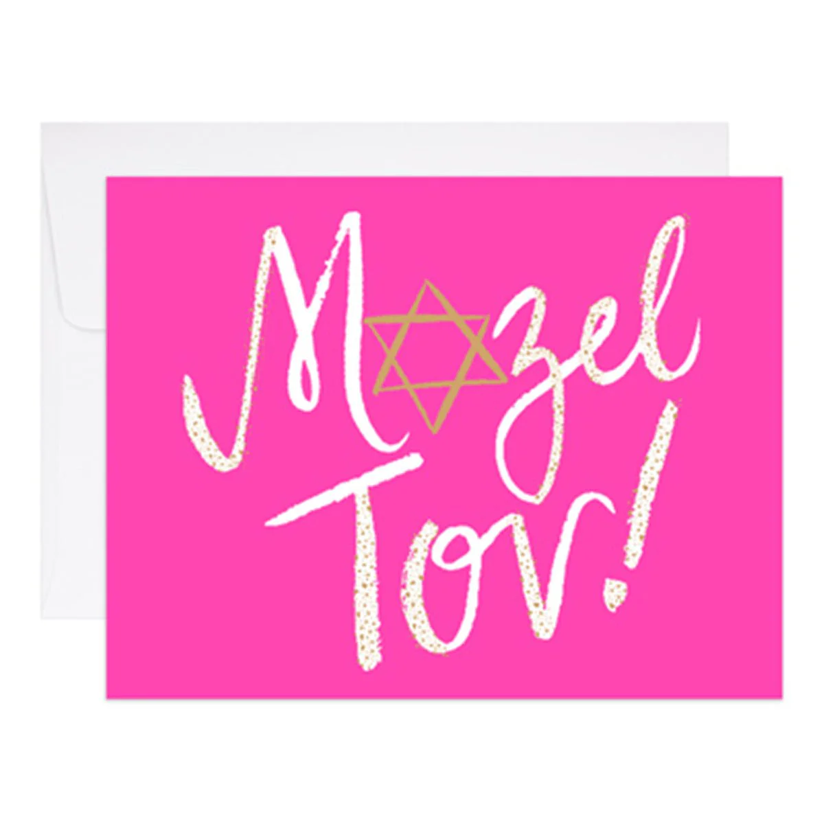 Pink Mazel Tov Greeting Card