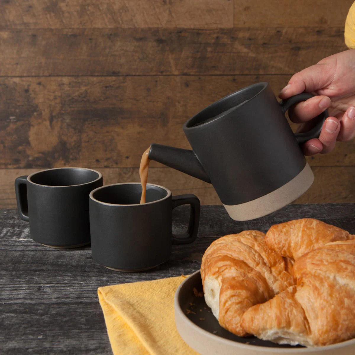 Pour Over Coffee Set in Matte Black Ceramic - Image 4